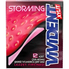 Vivident Storming Sakız Çilek Aromalı 33 gr  x 12
