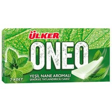 Oneo Slims Yeşil Nane Aromalı Tatlandırıcılı Sakız 14 gr x 12