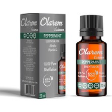Olarem Essence Nane Yağı Saf Distilasyon, Doğal, Katkısız 20 ml