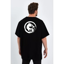 Ors Trend Mortal Kombat 1 Baskılı Sıfır Yaka Unisex Oversize Tişört