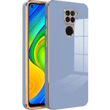 Kzy Xiaomi Redmi Note 9 Kapak Kamera Korumalı Lazer Kesim Lüx Silikon Kılıf - Petrol Mavisi