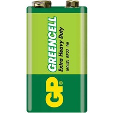 Gp 1604GLF Greencell 9 Volt Blisterli Pil (Tekli )
