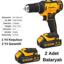 Sgs Akülü Darbeli Matkap Seti Çift Akülü 20 Volt -1.5 Amper Sgs 5248