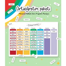 Blops Orta Öğretim Paketi   Mıknatıslı Ders Programı Planlayıcı ORTA_DERS01