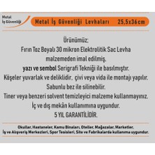 Mavi Tasarım Metal Park Yapılmaz Levhası 25,5*36