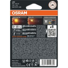 Osram T10 LED Turuncu Dipsiz WY5W Park ve Sinyal Ampülü 4 Yıl Garantili 2827-02B