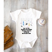 Tuğba Baby Kişiye Özel Baba Zıbın Body %100 Pamuk Babalar Günü Hediyesi