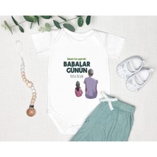 Tuğba Baby Kişiye Özel Baba Zıbın Body %100 Pamuk Babalar Günü Hediyesi