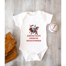 Tuğba Baby Isme Özel Isimli Baskı Yazılabilen %100 Pamuk Sünnet Bebek Zıbın Body 050