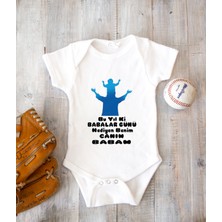 Tuğba Baby Kişiye Özel Baba Zıbın Body %100 Pamuk Babalar Günü Hediyesi