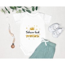 Tuğba Baby Isme Özel Isimli Baskı Yazılabilen %100 Pamuk Baba Baskılı Babaya Özel Hediye Bebek Zıbın Body 050