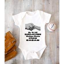 Tuğba Baby Kişiye Özel Baba Zıbın Body %100 Pamuk Babalar Günü Hediyesi