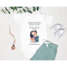 Tuğba Baby Kişiye Özel Baba Zıbın Body %100 Pamuk Babalar Günü Hediyesi