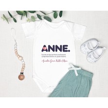 Tuğba Baby Anne Zıbın %100 Pamuk Body Anneler Günü Hediyesi Kişiye Özel Tasarlayabiliri