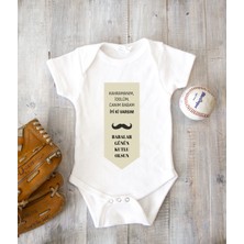 Tuğba Baby Kişiye Özel Baba Zıbın Body %100 Pamuk Babalar Günü Hediyesi