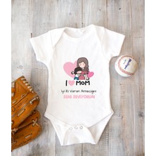 Tuğba Baby Anne Zıbın %100 Pamuk Body Anneler Günü Hediyesi Kişiye Özel Tasarlayabiliri