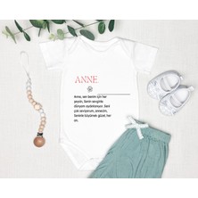 Tuğba Baby Anne Zıbın %100 Pamuk Body Anneler Günü Hediyesi Kişiye Özel Tasarlayabiliri