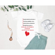 Tuğba Baby Anne Zıbın %100 Pamuk Body Anneler Günü Hediyesi Kişiye Özel Tasarlayabiliri