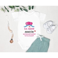 Tuğba Baby Isme Özel Isimli Baskı Yazılabilen %100 Pamuk Anne Baba Sevgililer Günü Bebek Zıbın Body Sevgililergünüu