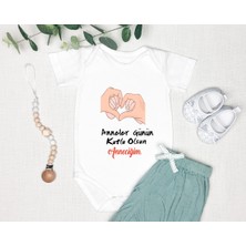 Tuğba Baby Anneler Günü Hediyesi Kişiye Özel Tasarlanabilen %100 Pamuk Zıbın Bod