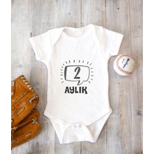 Tuğba Baby Bebeğinizin Ismine Özel Tasarlanabilen 2 Aylık Baskılı Zıbın Body %100 Pamuk Aylar-1