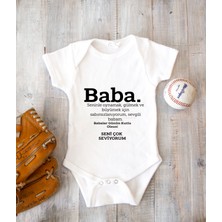 Tuğba Baby Kişiye Özel Baba Zıbın Body Pamuk Babalar Günü Hediyesi