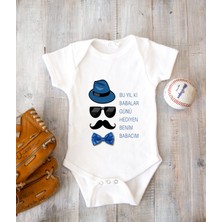 Tuğba Baby Kişiye Özel Baba Zıbın Body Pamuk Babalar Günü Hediyesi