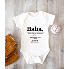 Tuğba Baby Kişiye Özel Baba Zıbın Body Pamuk Babalar Günü Hediyesi