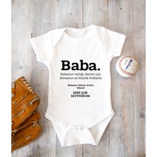 Tuğba Baby Kişiye Özel Baba Zıbın Body Pamuk Babalar Günü Hediyesi