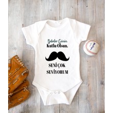 Tuğba Baby Kişiye Özel Baba Zıbın Body Pamuk Babalar Günü Hediyesi