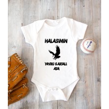 Tuğba Baby Isme Özel Isimli Baskı Yazılabilen Pamuk Halasının Balı Bebek Zıbın Bod