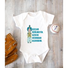 Tuğba Baby Isme Özel Isimli Baskı Yazılabilen Pamuk Sünnet Bebek Zıbın Body 050