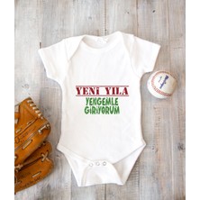 Tuğba Baby Kişileştirebilir Isme Özel Tasarlanabilen Pamuklu Baskılı Yılbaşı Yenge Zıbın Body 001U