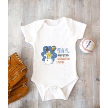 Tuğba Baby Kişileştirebilir Isme Özel Tasarlanabilen Pamuklu Baskılı Yılbaşı Abla Zıbın Body 001K