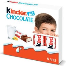 Kinder Chocolate 4'lü 50 G  (  5  Adet  )
