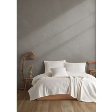 Lief Home Pamuklu Örgü Desenli Çok Amaçlı Yatak Örtüsü | 240X230