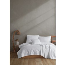 Lief Home Pamuklu Örgü Desenli Çok Amaçlı Yatak Örtüsü | 240X230