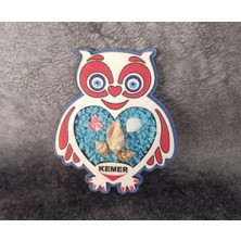 Magnet Baykuş Hayvan Nazar Boncuk Buzdolabı Süsü Ahşap Magnet Mıknatıslı Hediyelik Eşya