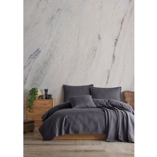 Lief Home Pamuklu Örgü Desenli Çok Amaçlı Yatak Örtüsü | 240X230