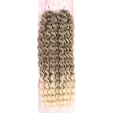 Burada Bulabilirsin Nice Bulk Afro Su Dalgası Saç - Küllü Kahve / Platin Ombreli