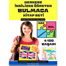 Enine Boyuna Eğitim Herkese İngilizce Öğreten Bulmaca Kitap Seti (4 Kitap)