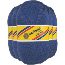 Kartopu Flora El Örgü Ipi 500GR -  652  Lacivert