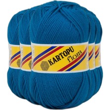 Kartopu Flora El Örgü Ipi 500GR - 520 Lacivert