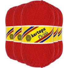 Kartopu Flora El Örgü Ipi 500GR - 150 Kırmızı
