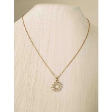 Lola Jewelry Luxury Steel Gold Renk Çelik Kolye