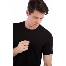 Story Of Basics -Bisiklet Yaka Kısa Kollu Likralı Viskon Erkek T-Shirt