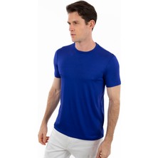 Story Of Basics -Bisiklet Yaka Kısa Kollu Likralı Viskon Erkek T-Shirt