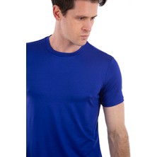 Story Of Basics -Bisiklet Yaka Kısa Kollu Likralı Viskon Erkek T-Shirt