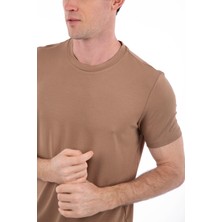 Story Of Basics -Bisiklet Yaka Kısa Kollu Likralı Viskon Erkek T-Shirt