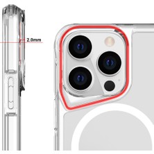 Pilanix Apple Iphone 15 Pro Kılıf Silikon Kenarlı Arkası Sert Magsafeli T-Max Kapak